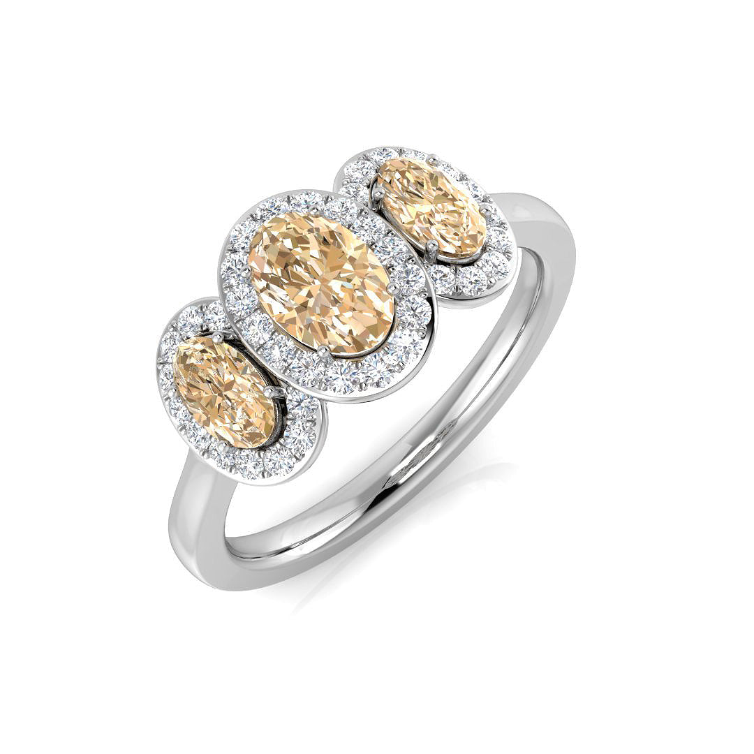 Oval Gemstone Ring