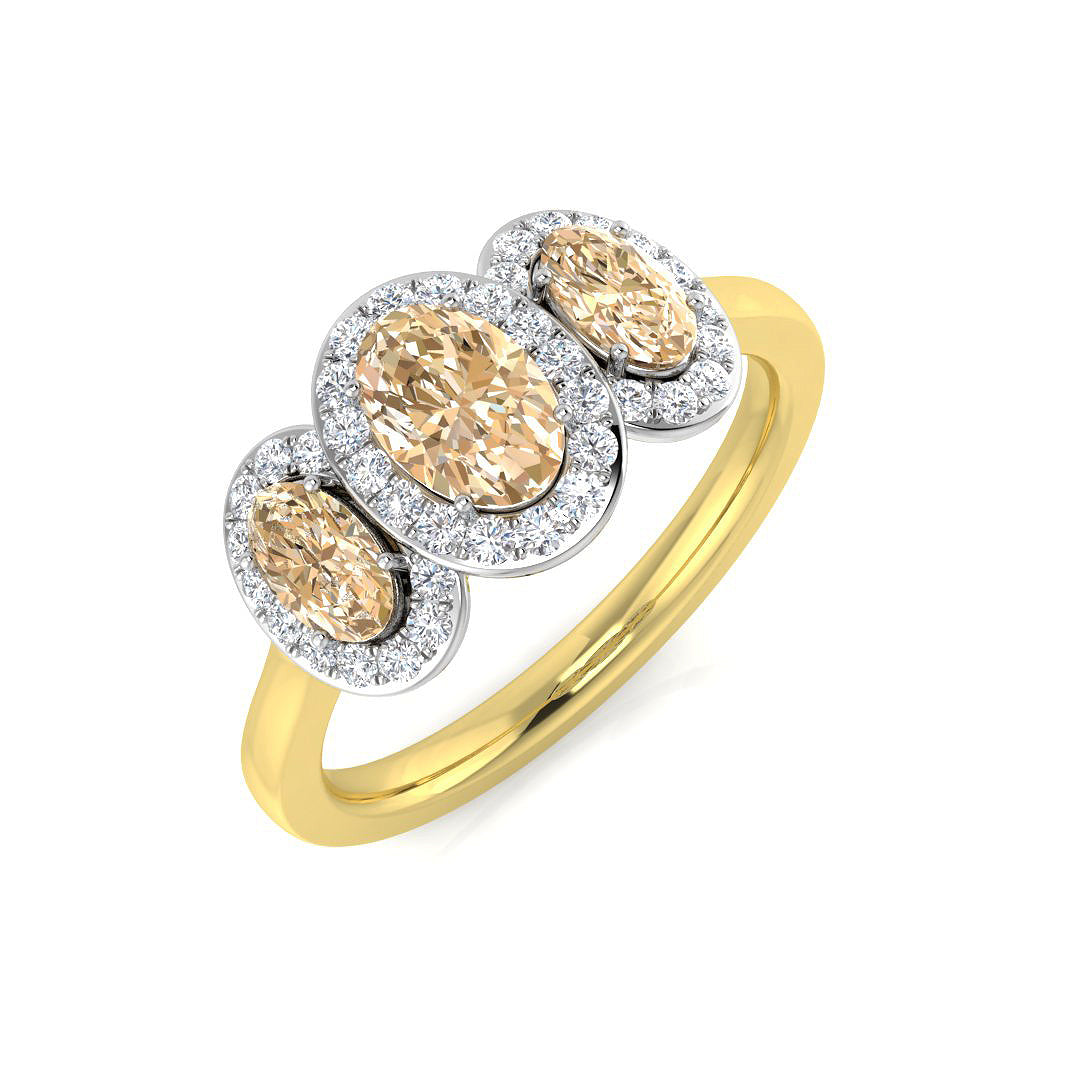 Oval Gemstone Ring