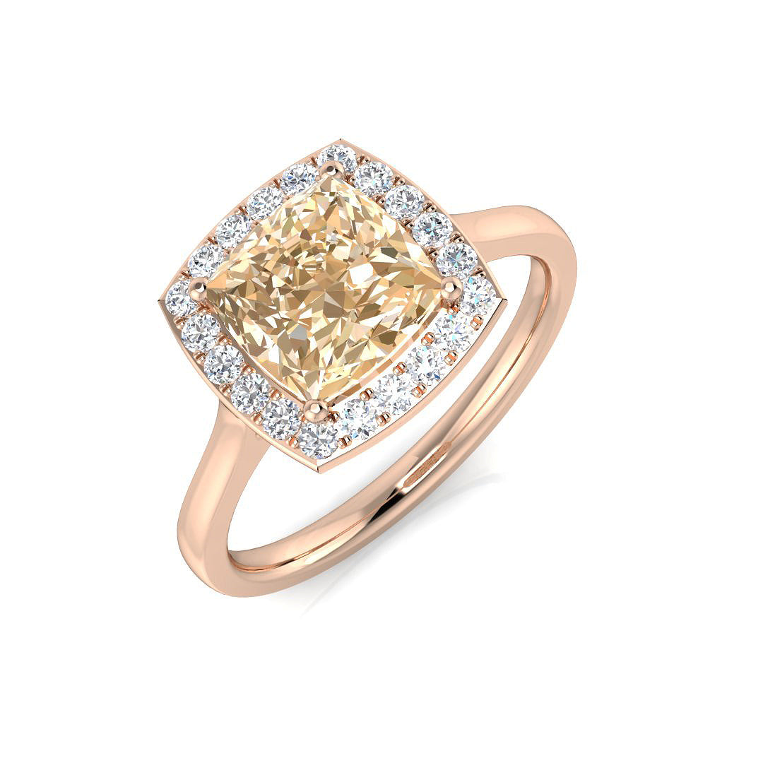 Cushion Gemstone Ring