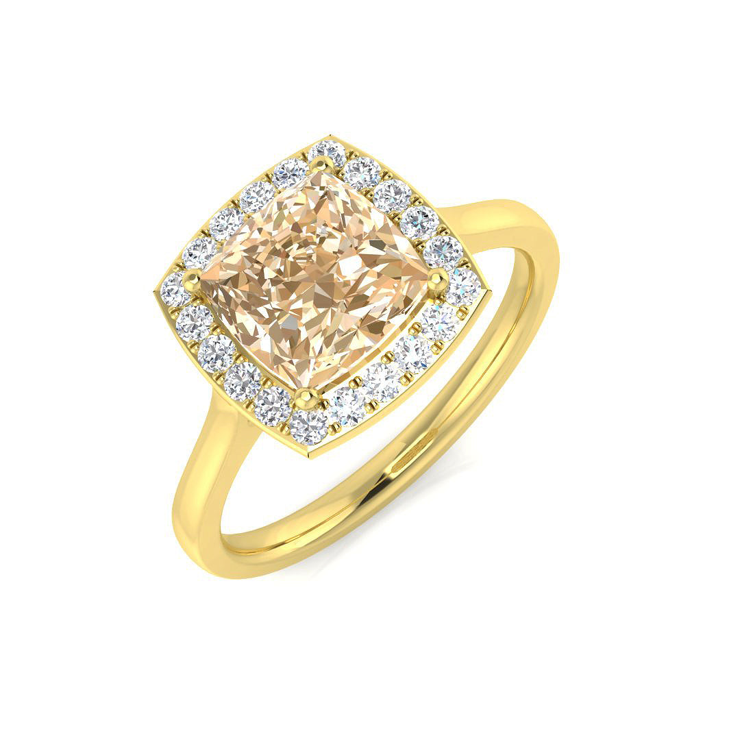 Cushion Gemstone Ring