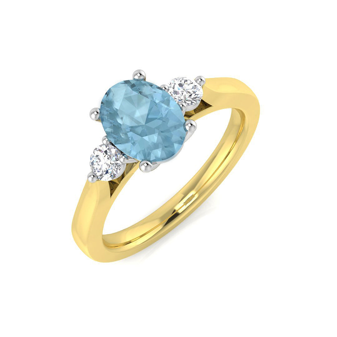 Oval Gemstone Ring