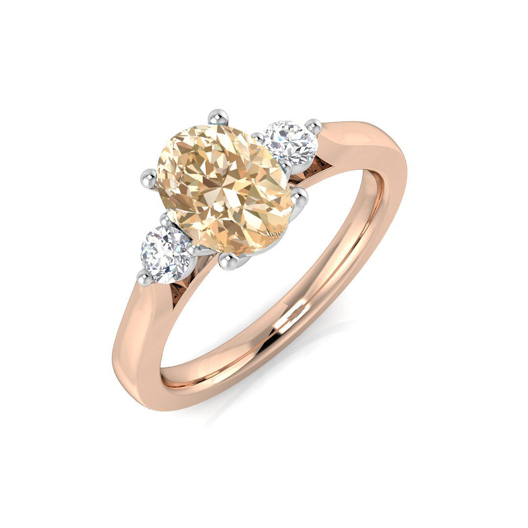 Oval Morganite Ring