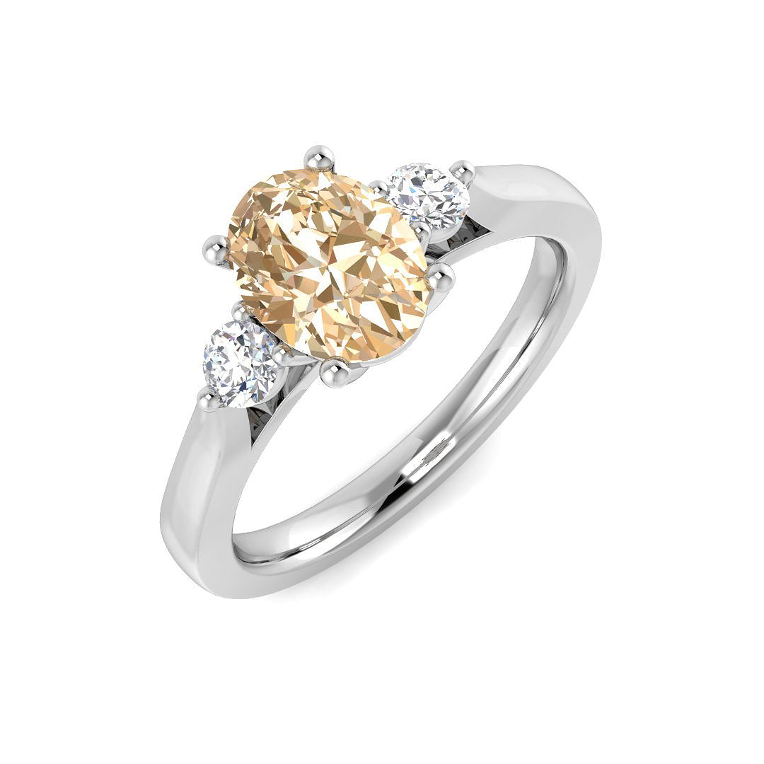 Oval Gemstone Ring