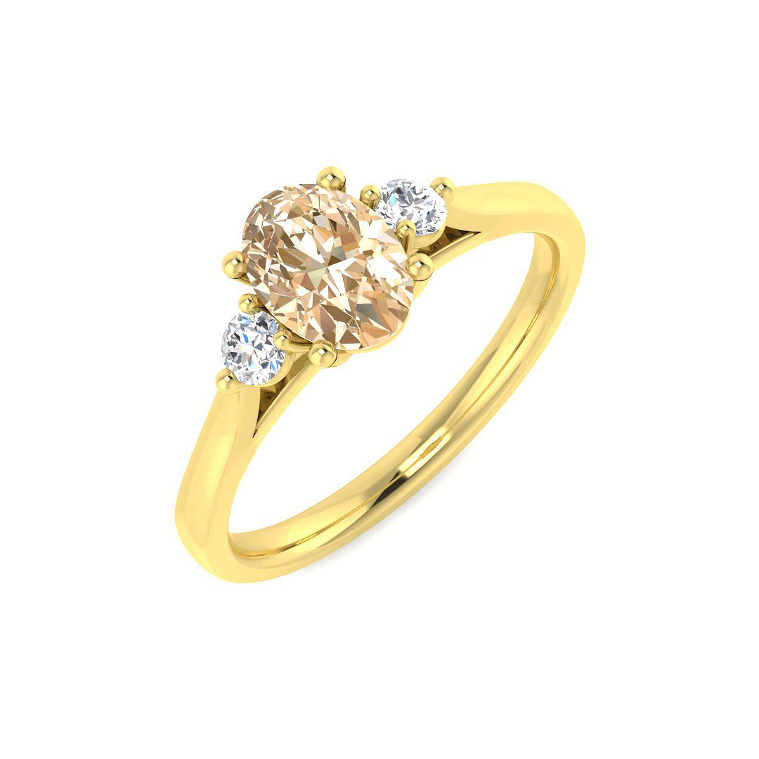 Oval Morganite Ring