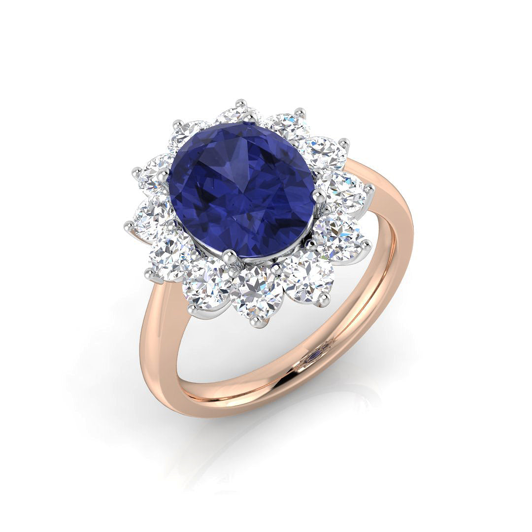 Oval Gemstone Ring