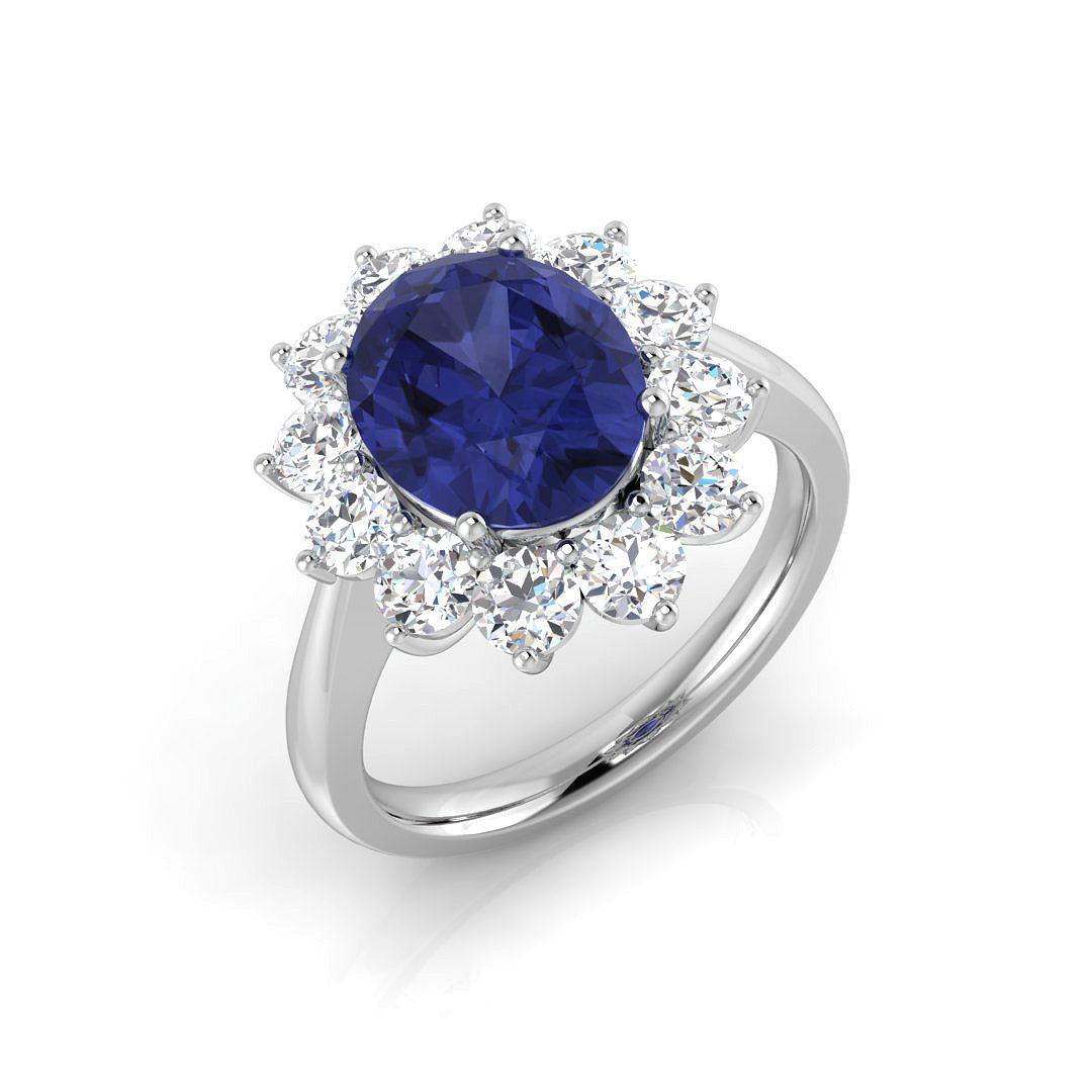 Oval Gemstone Ring