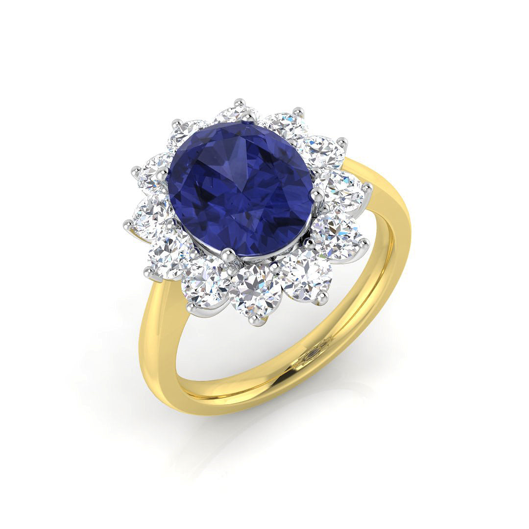 Oval Gemstone Ring