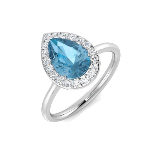 Pear Gemstone Ring