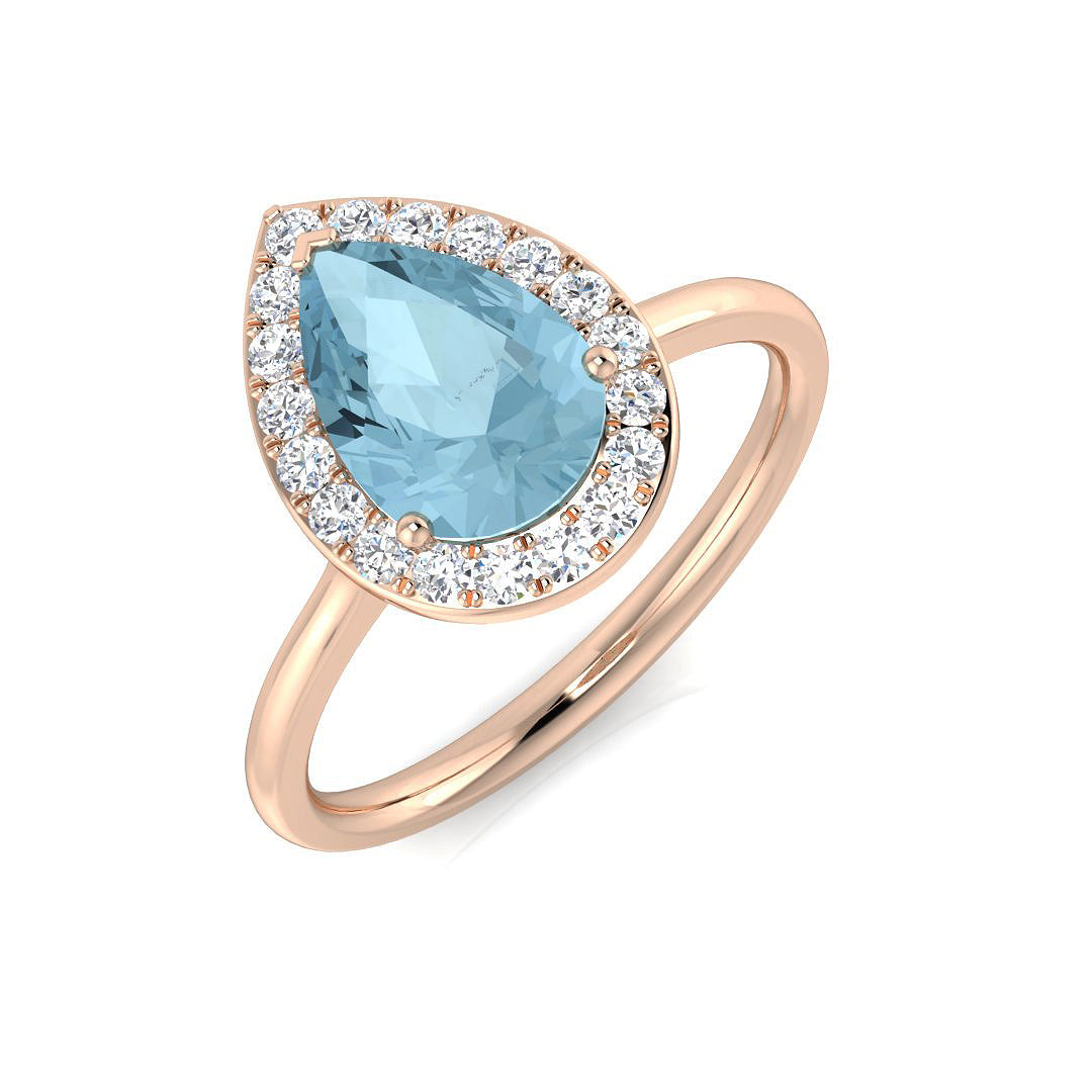 Pear Gemstone Ring