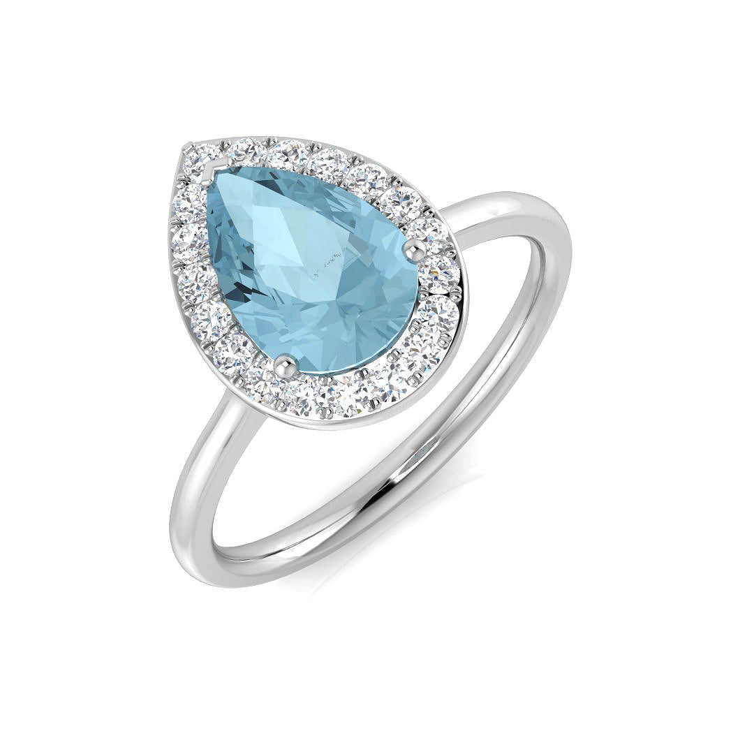 Pear Gemstone Ring