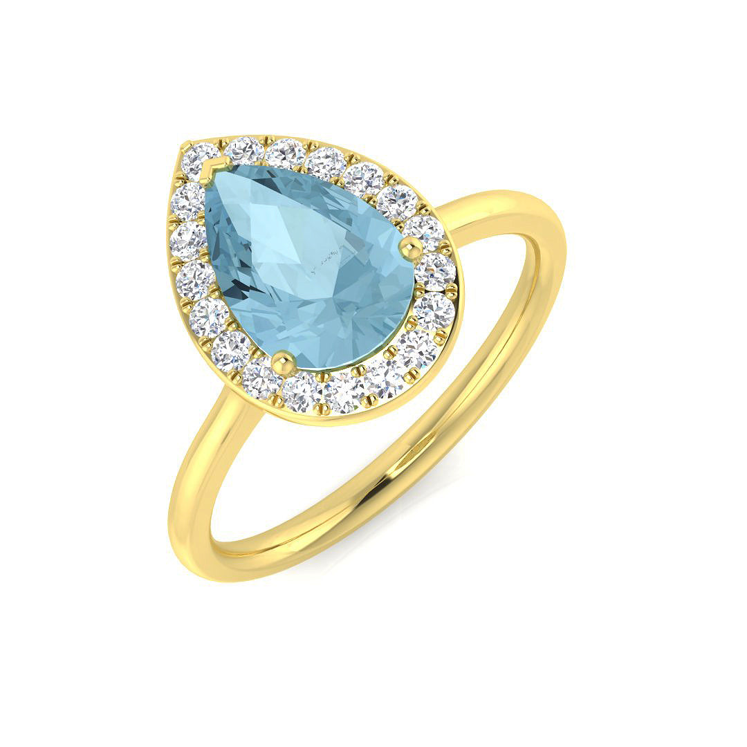 Pear Gemstone Ring