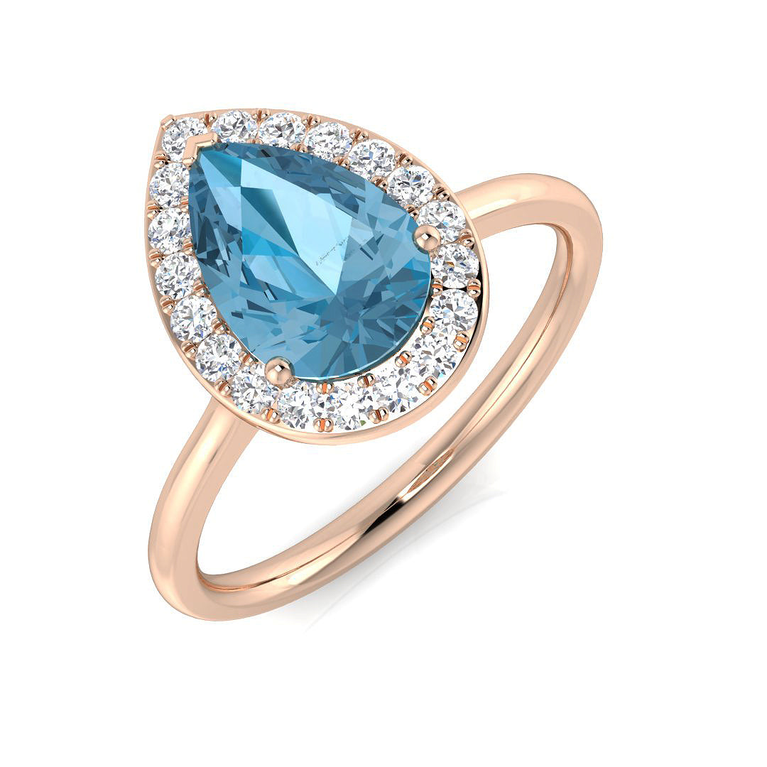 Pear Gemstone Ring