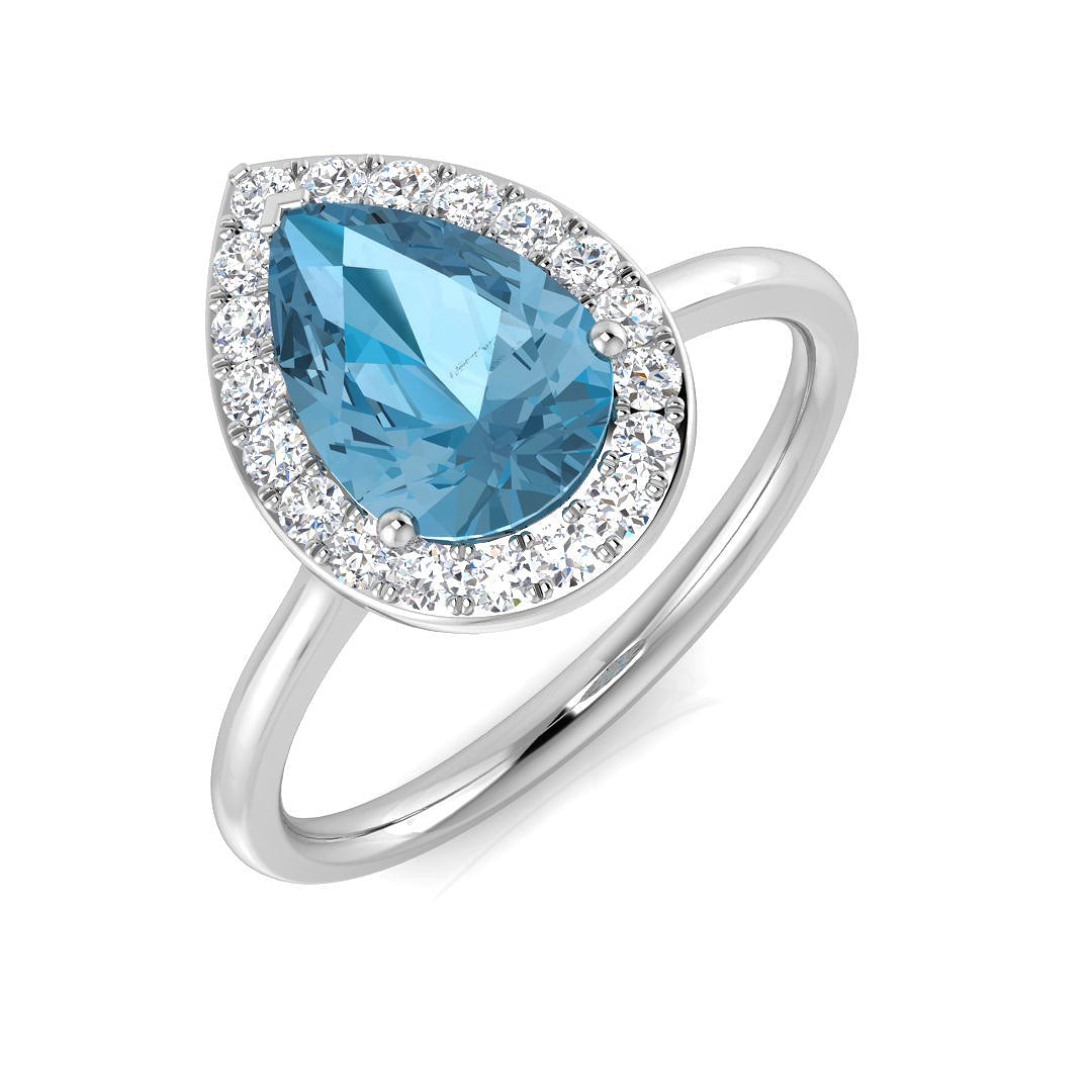 Pear Gemstone Ring