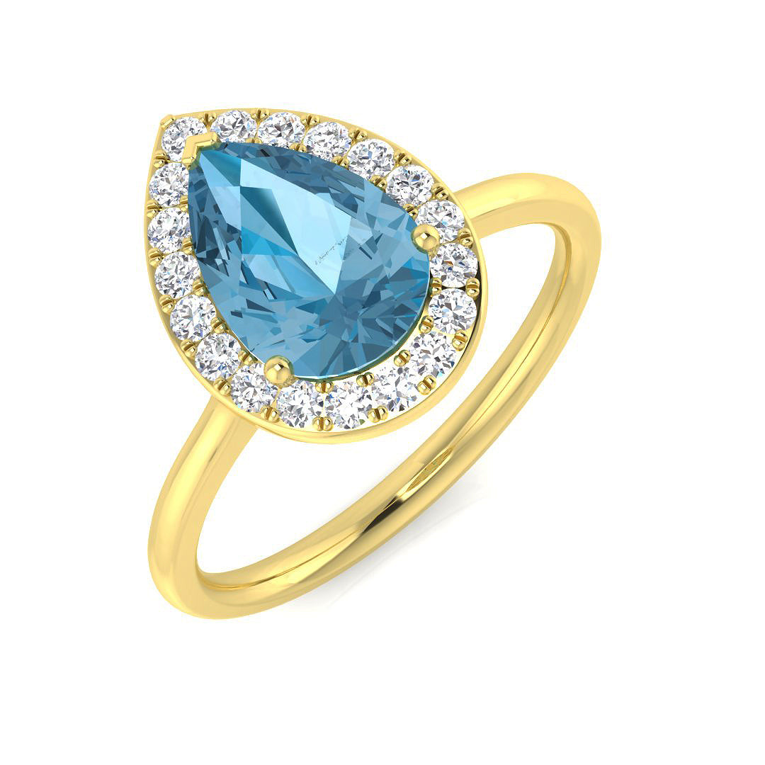 Pear Gemstone Ring