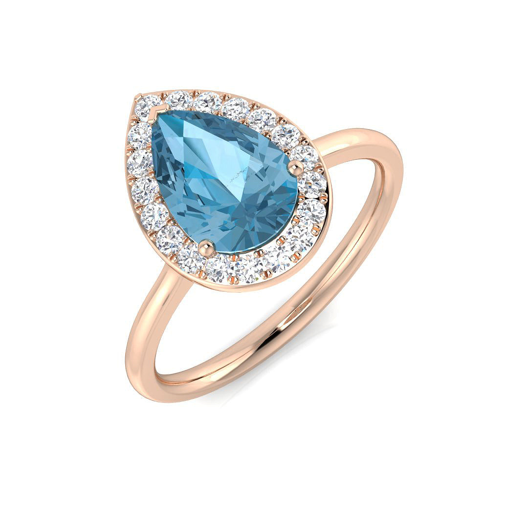 Pear Gemstone Ring