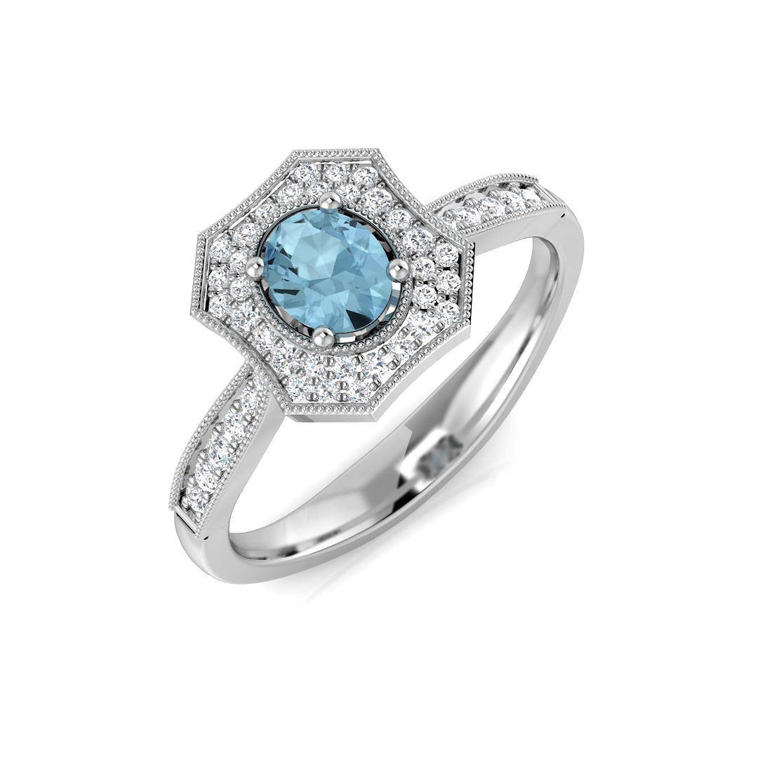Oval Gemstone Ring