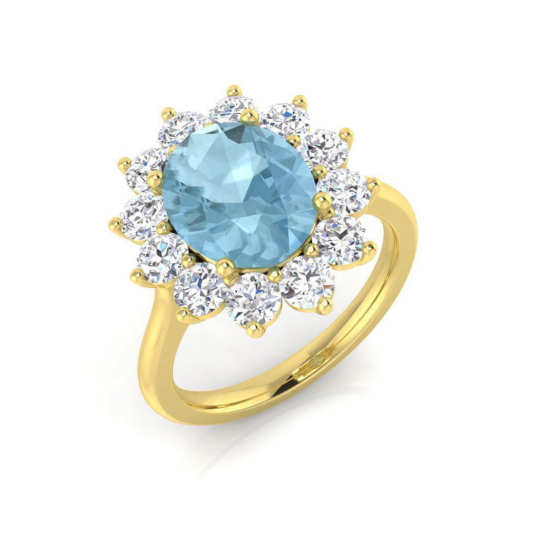 Oval Gemstone Ring