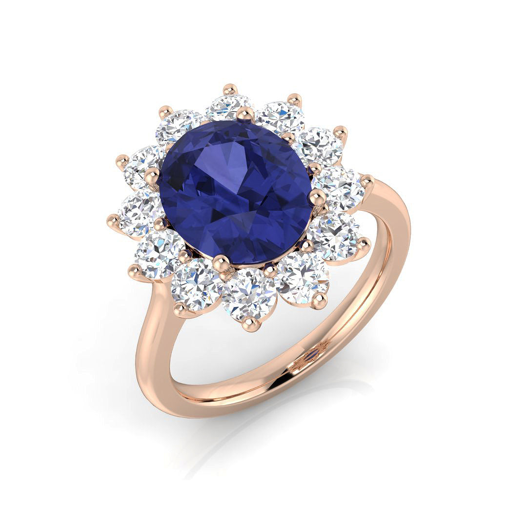 Oval Gemstone Ring