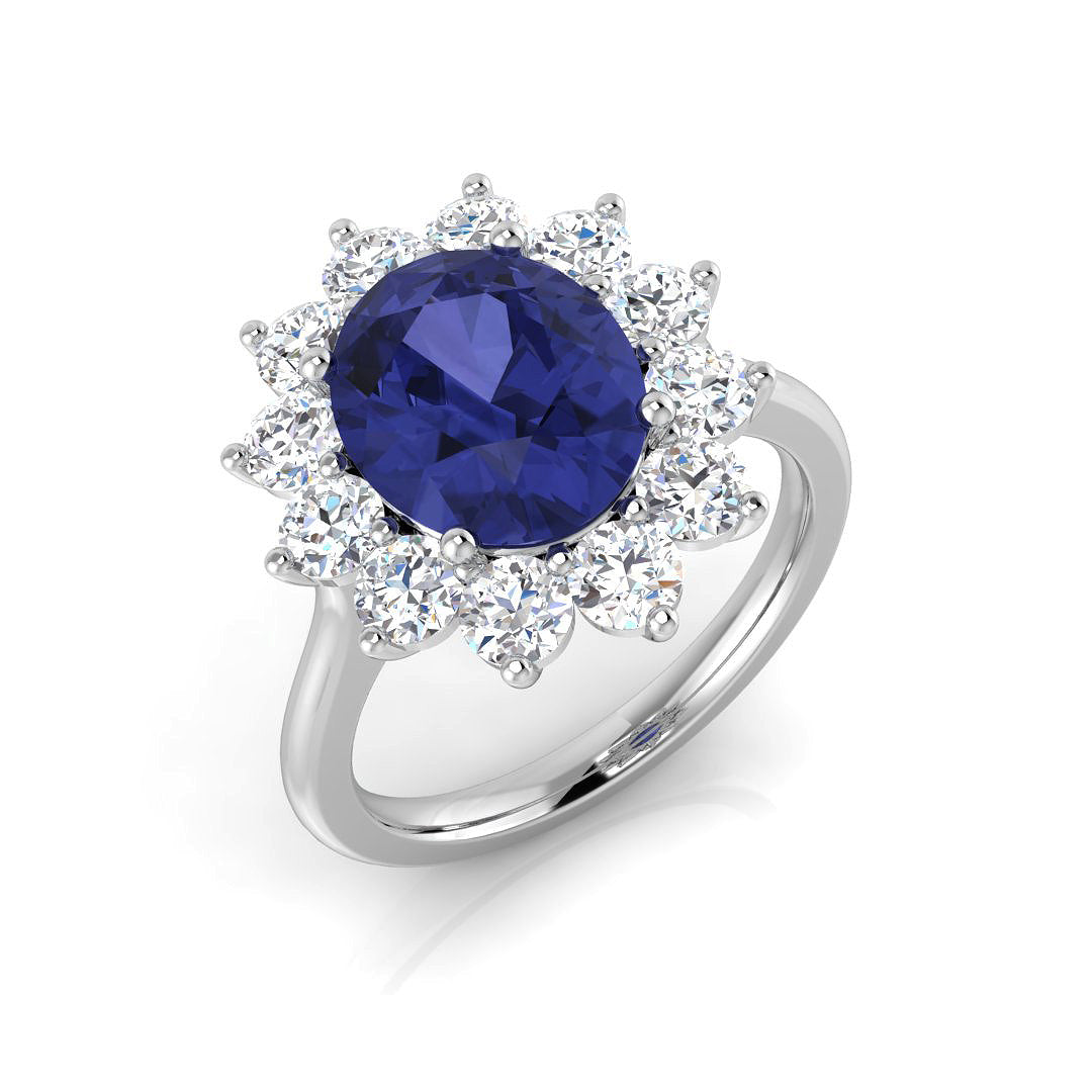Oval Gemstone Ring