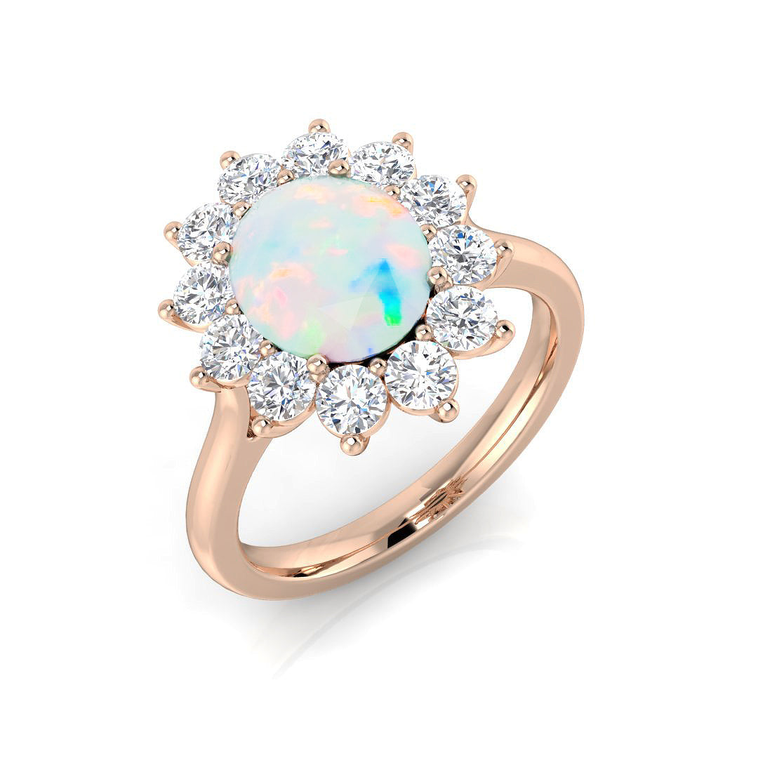 Oval Gemstone Ring