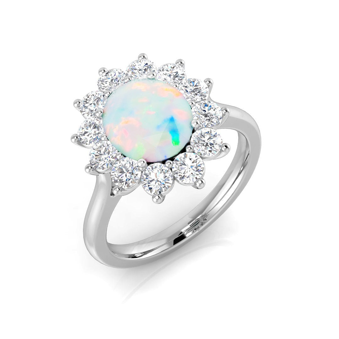 Oval Gemstone Ring