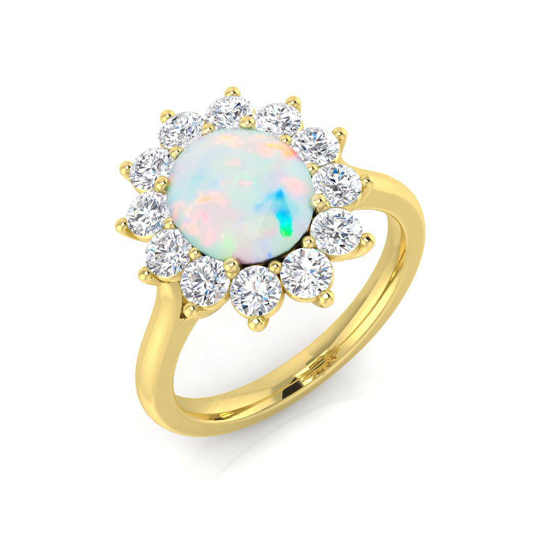 Oval Gemstone Ring