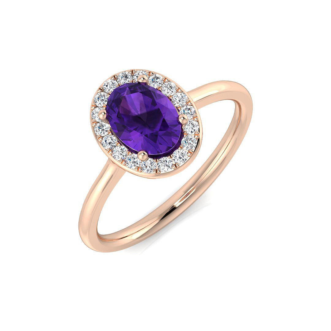 Oval Gemstone Ring