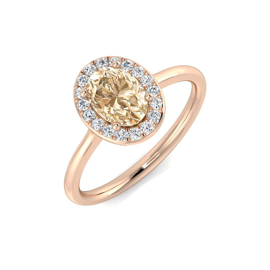 Oval Gemstone Ring