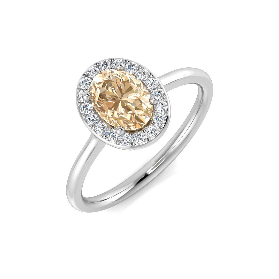 Oval Gemstone Ring