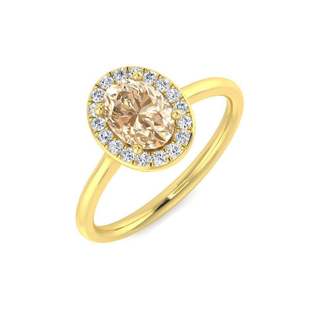 Oval Gemstone Ring
