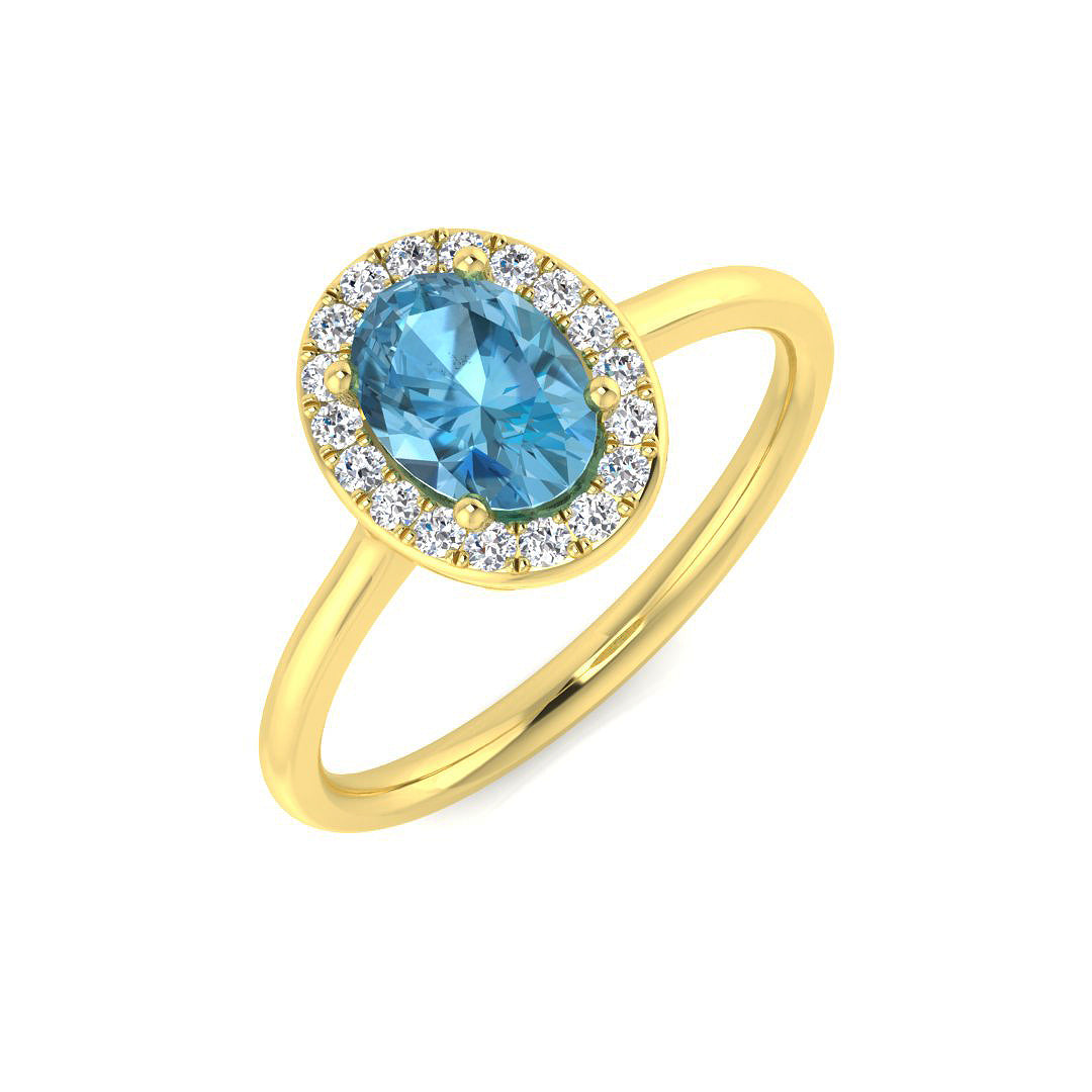 Oval Gemstone Ring