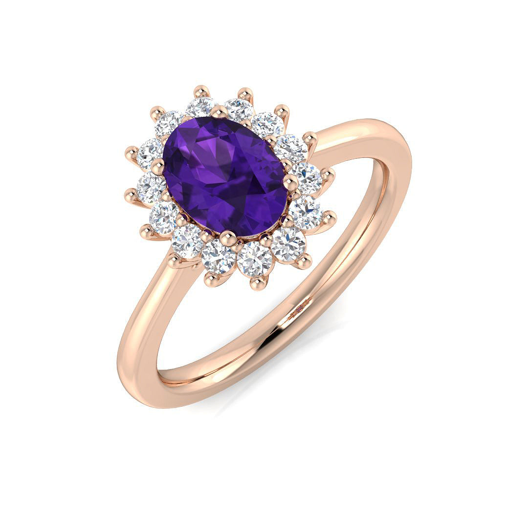 Oval Gemstone Ring