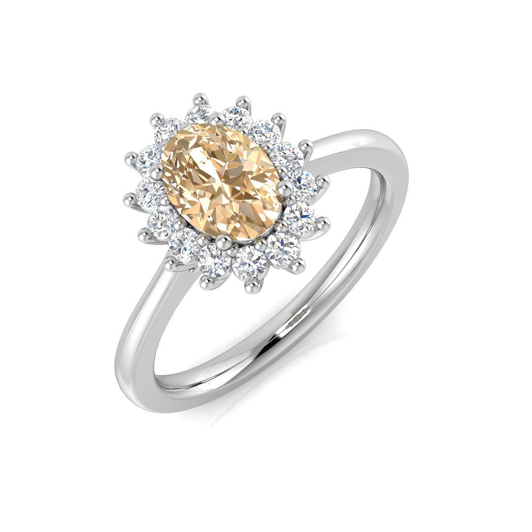 Oval Gemstone Ring