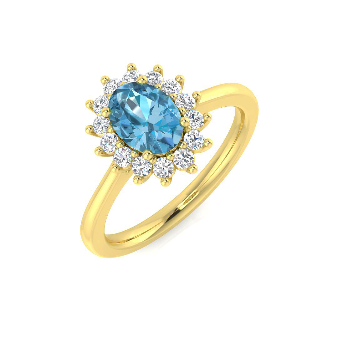 Oval Gemstone Ring