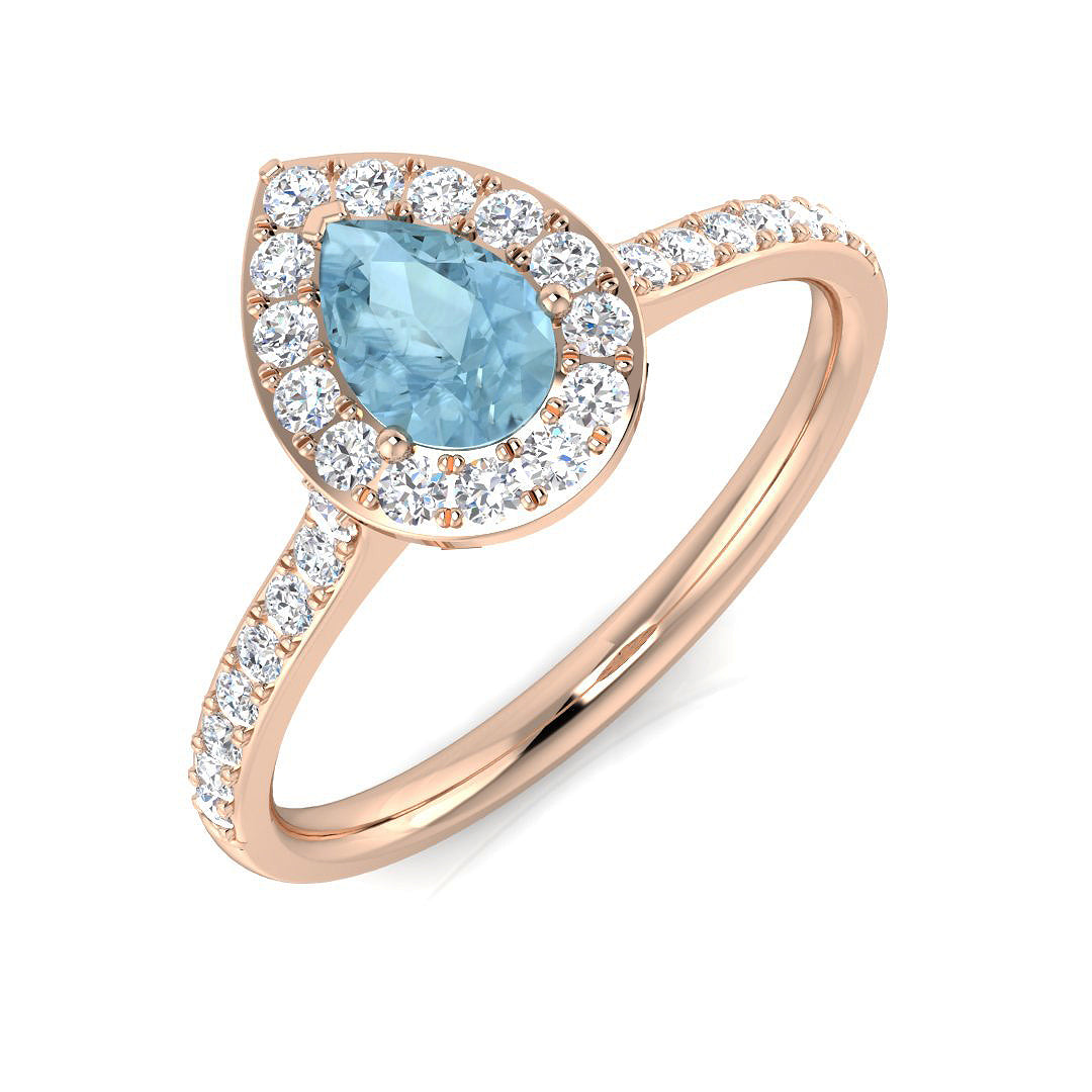 Pear Gemstone Ring