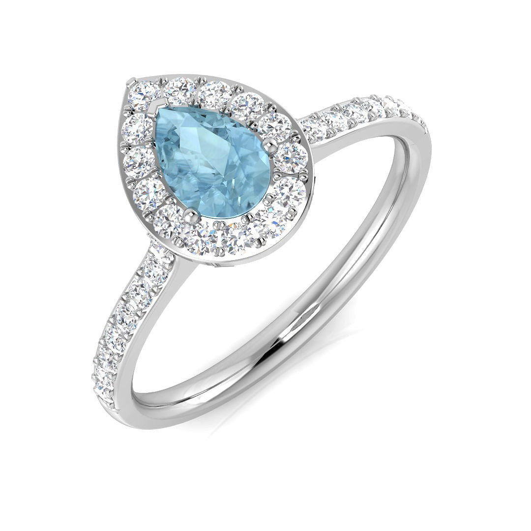 Pear Gemstone Ring