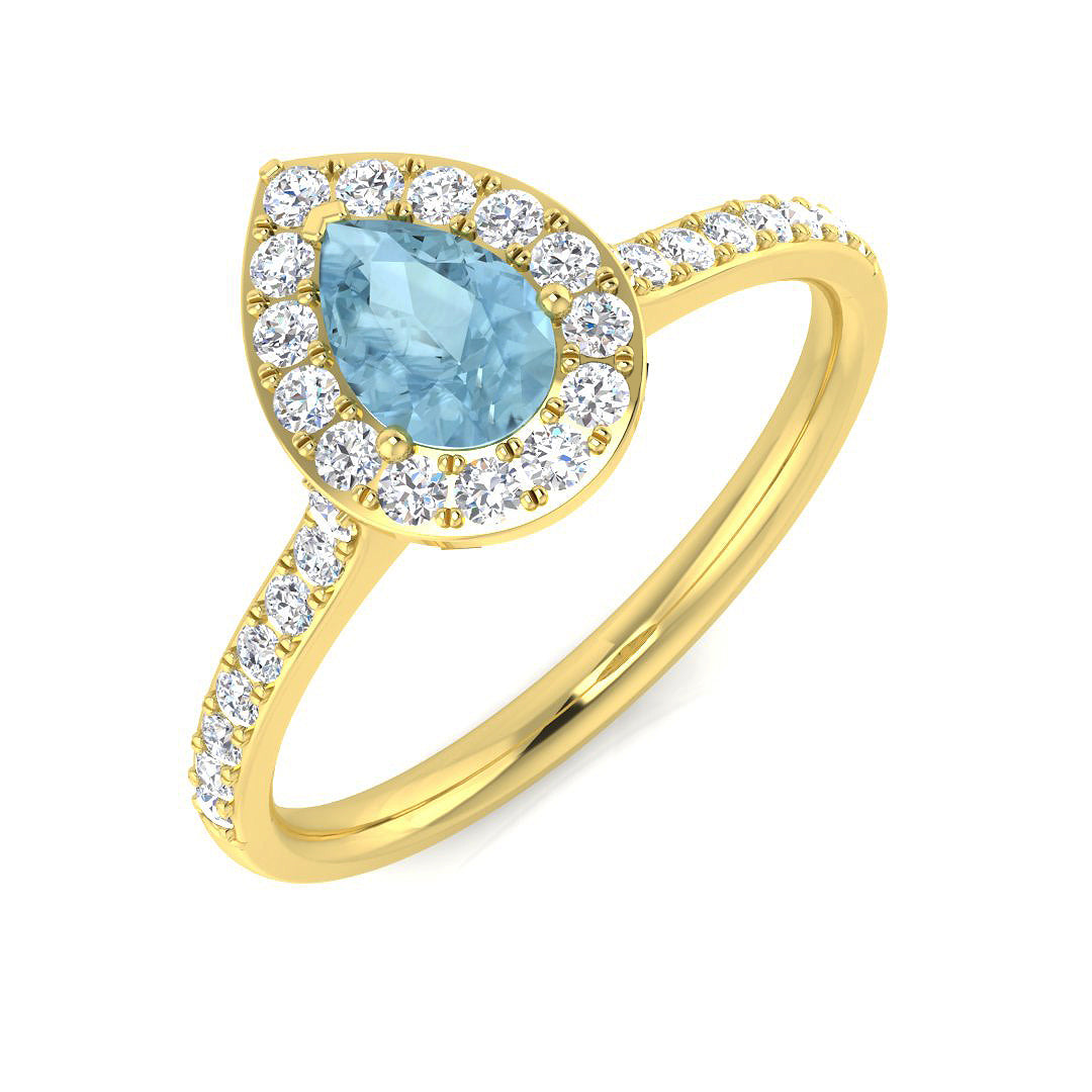 Pear Gemstone Ring