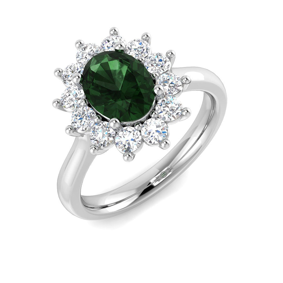 Oval Gemstone Ring