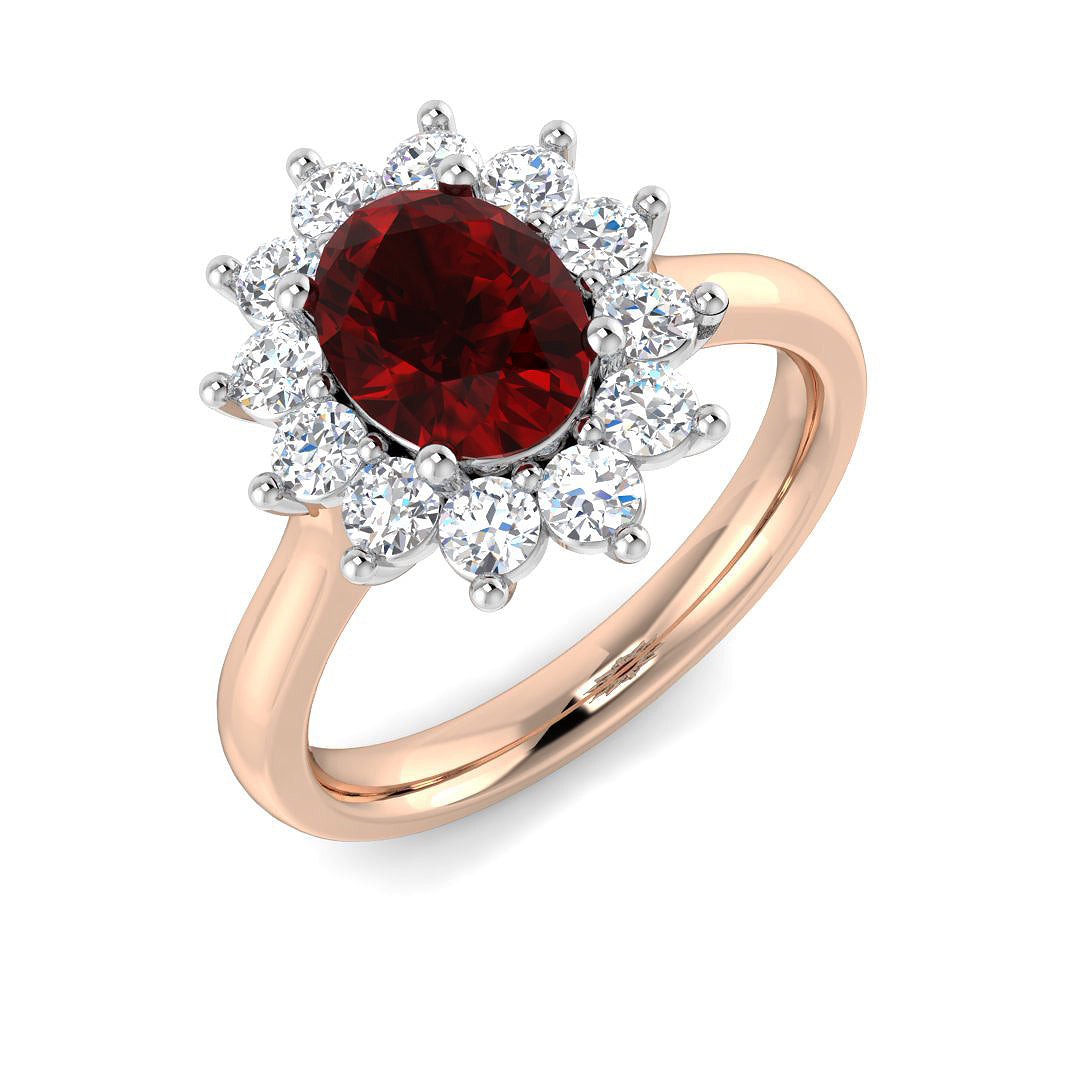 Oval Gemstone Ring