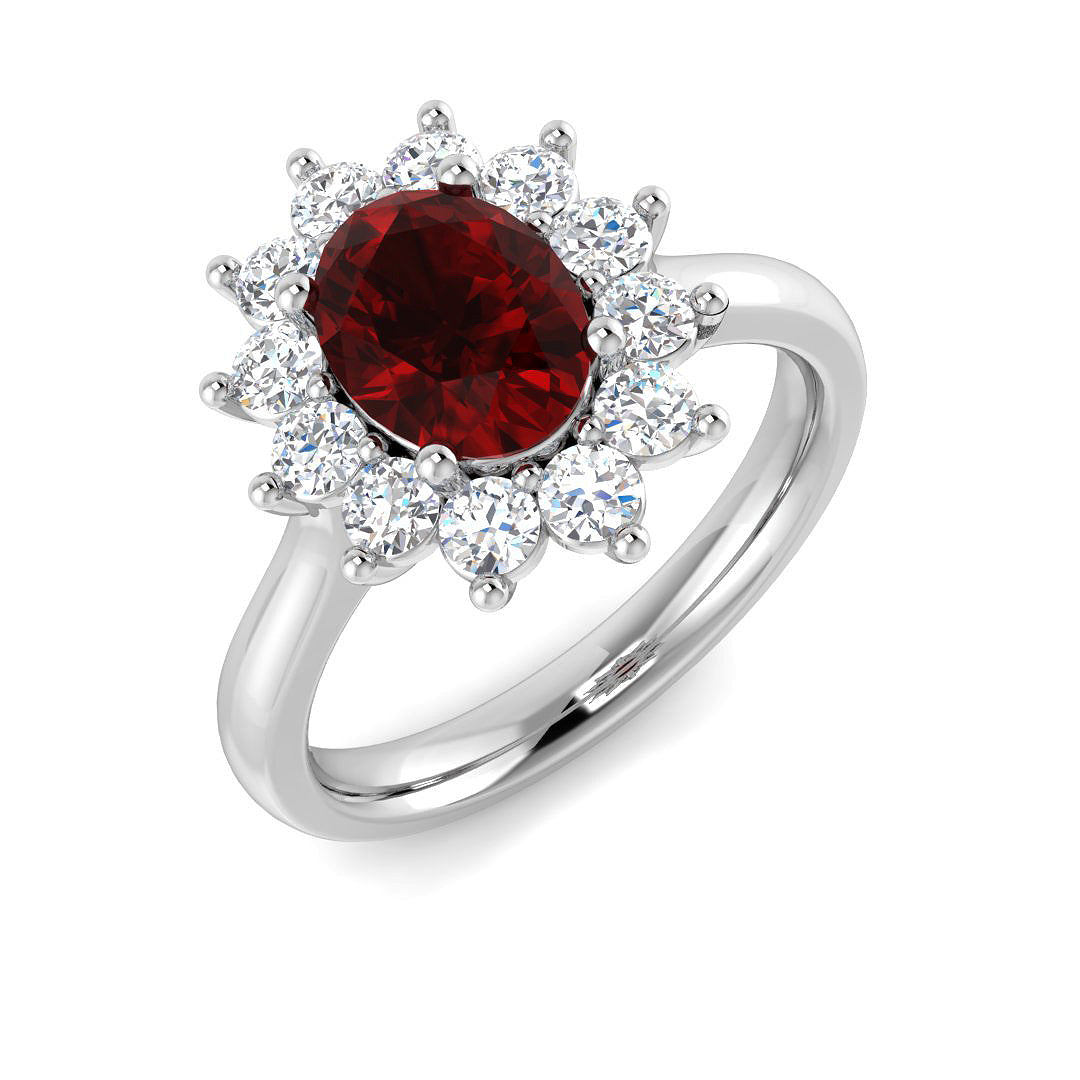 Oval Gemstone Ring