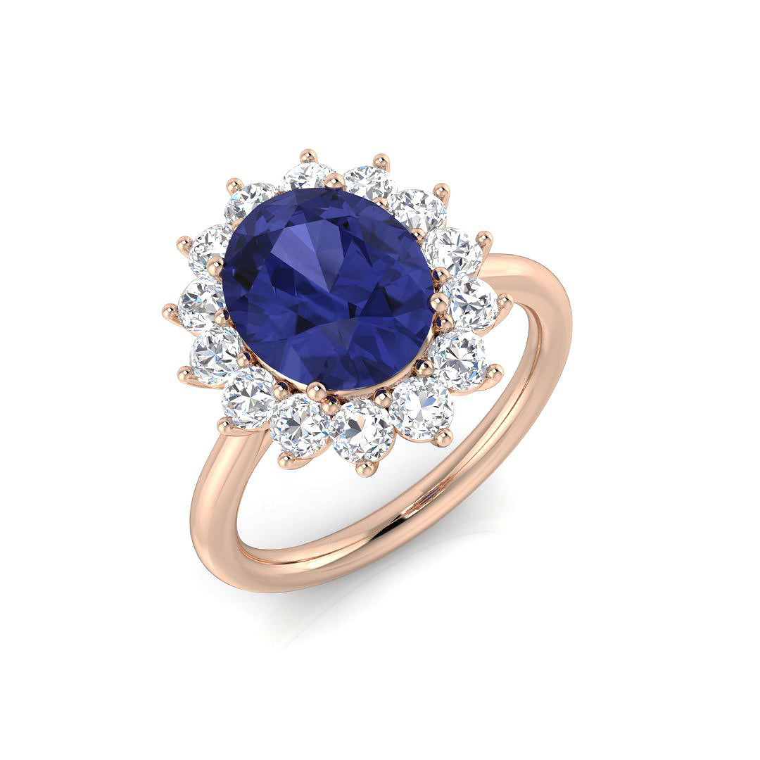 Oval Gemstone Ring