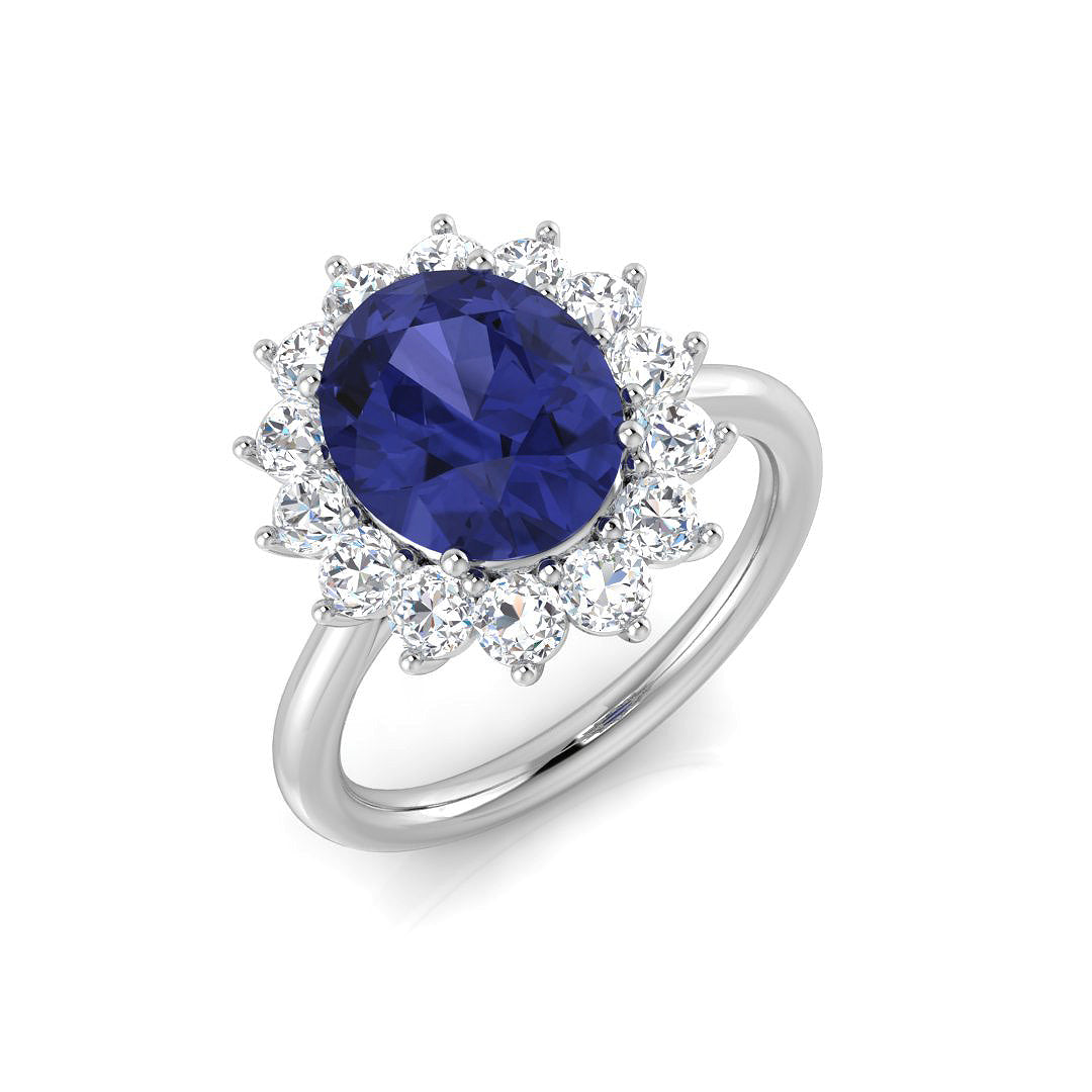 Oval Gemstone Ring