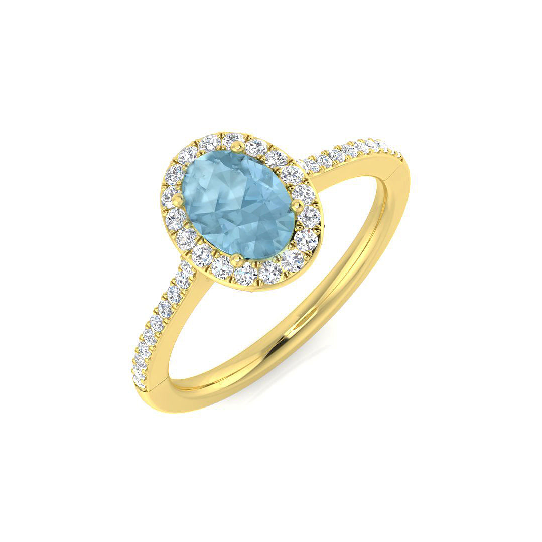 Oval Gemstone Ring