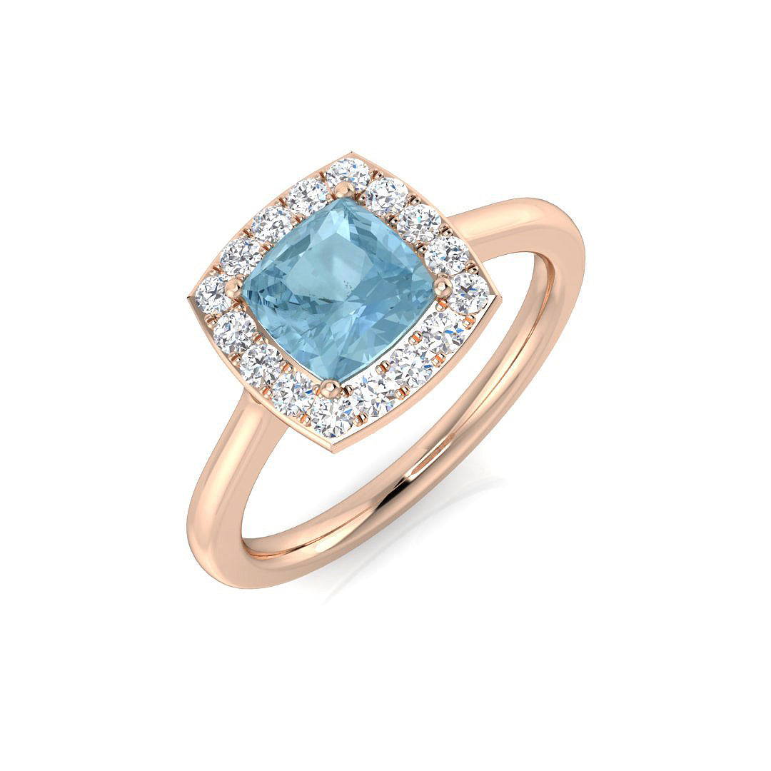 Cushion Gemstone Ring