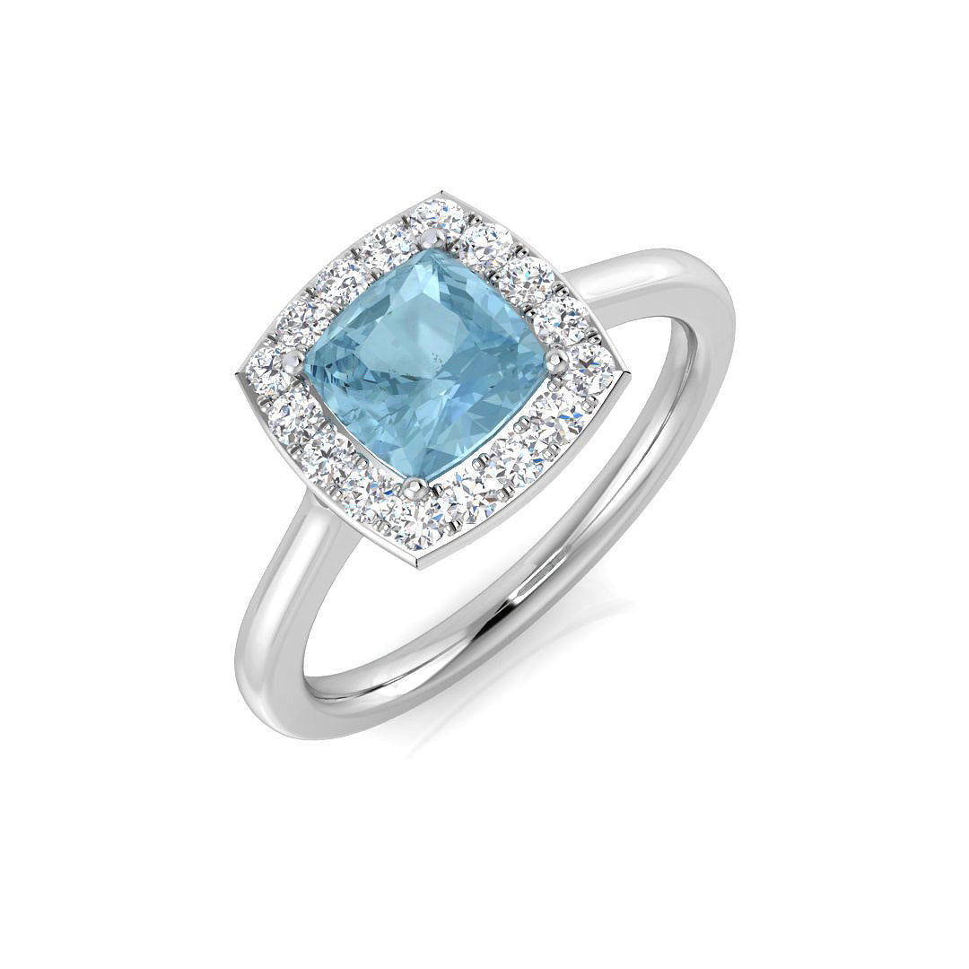 Cushion Gemstone Ring
