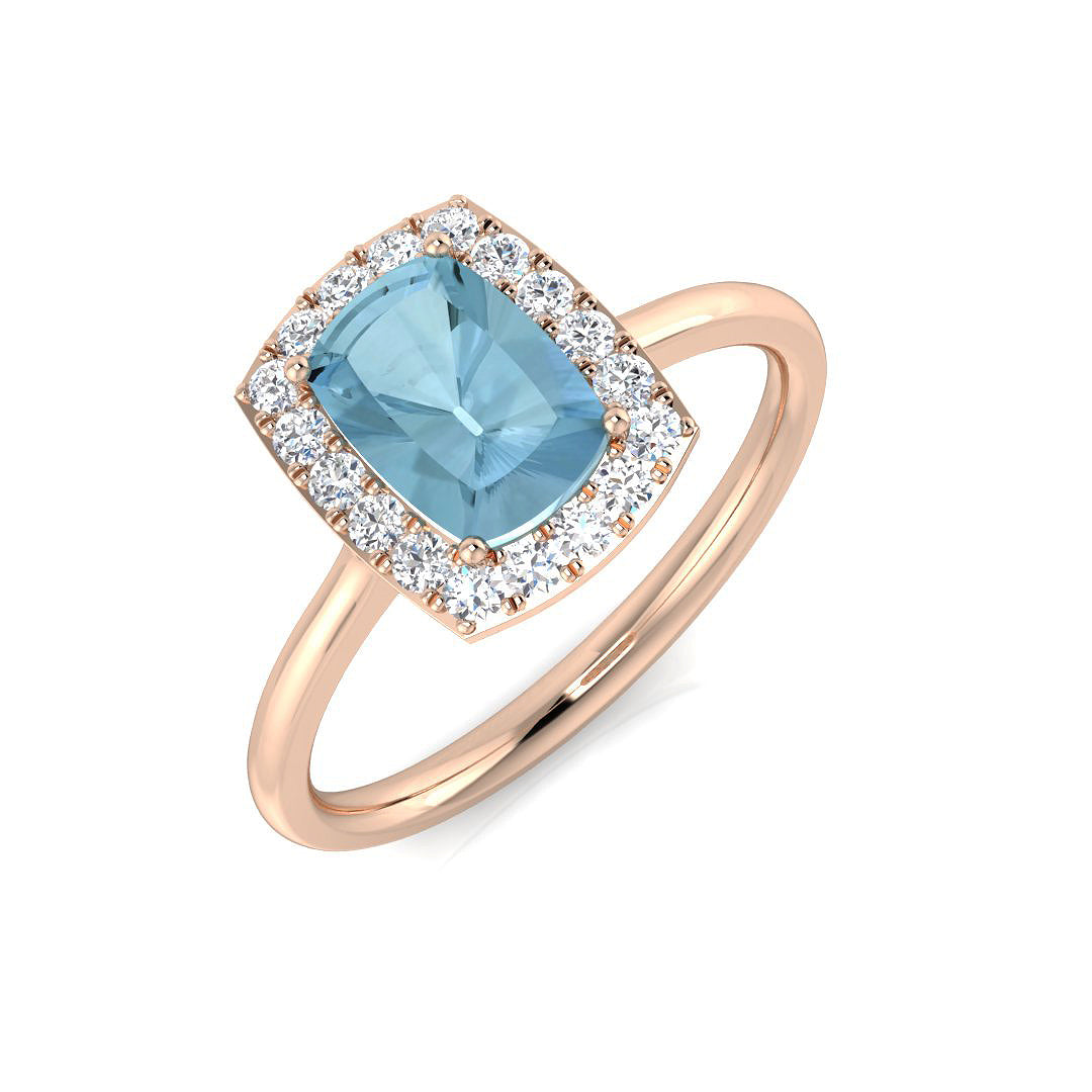 Cushion Gemstone Ring