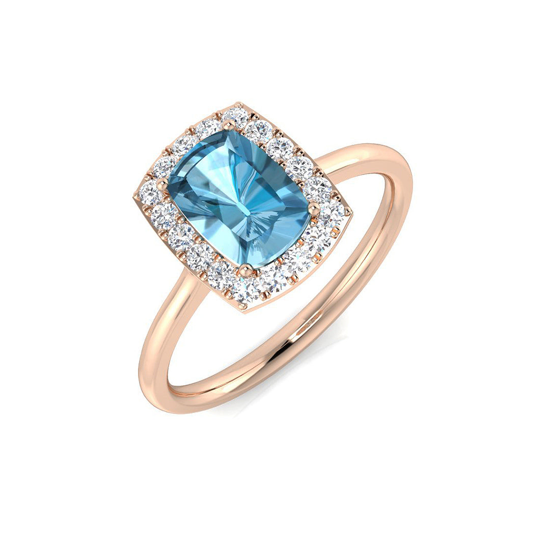 Cushion Gemstone Ring