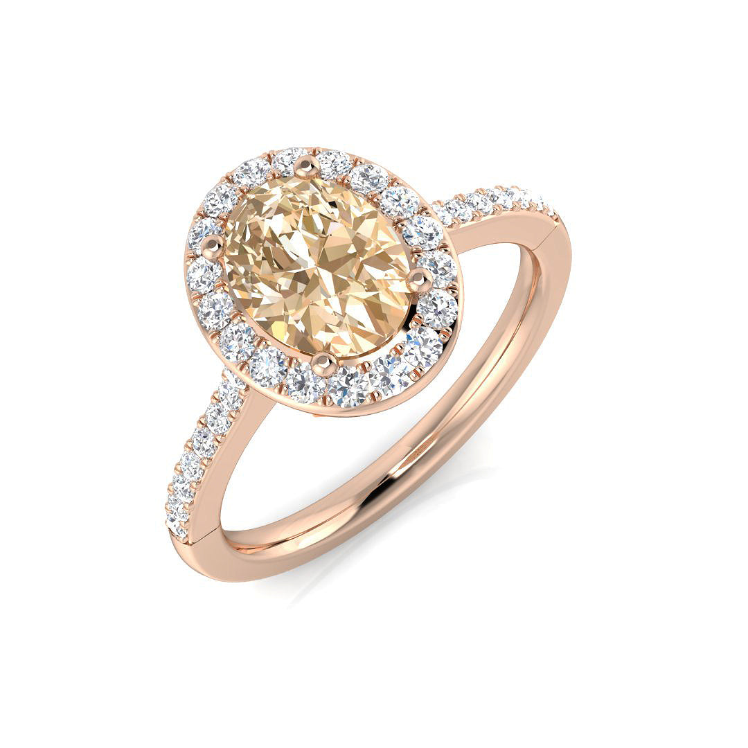 Oval Morganite Ring