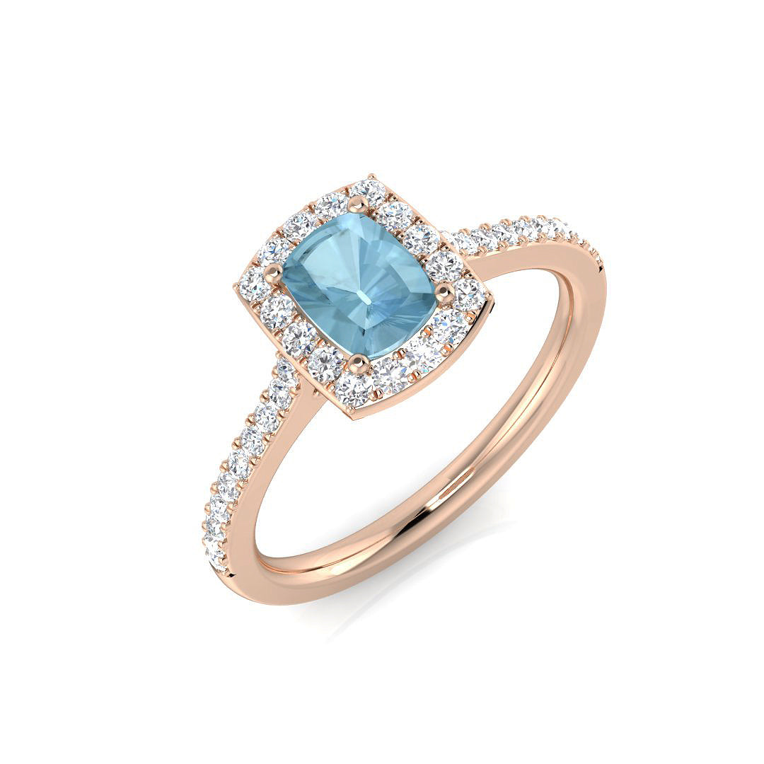 Cushion Gemstone Ring