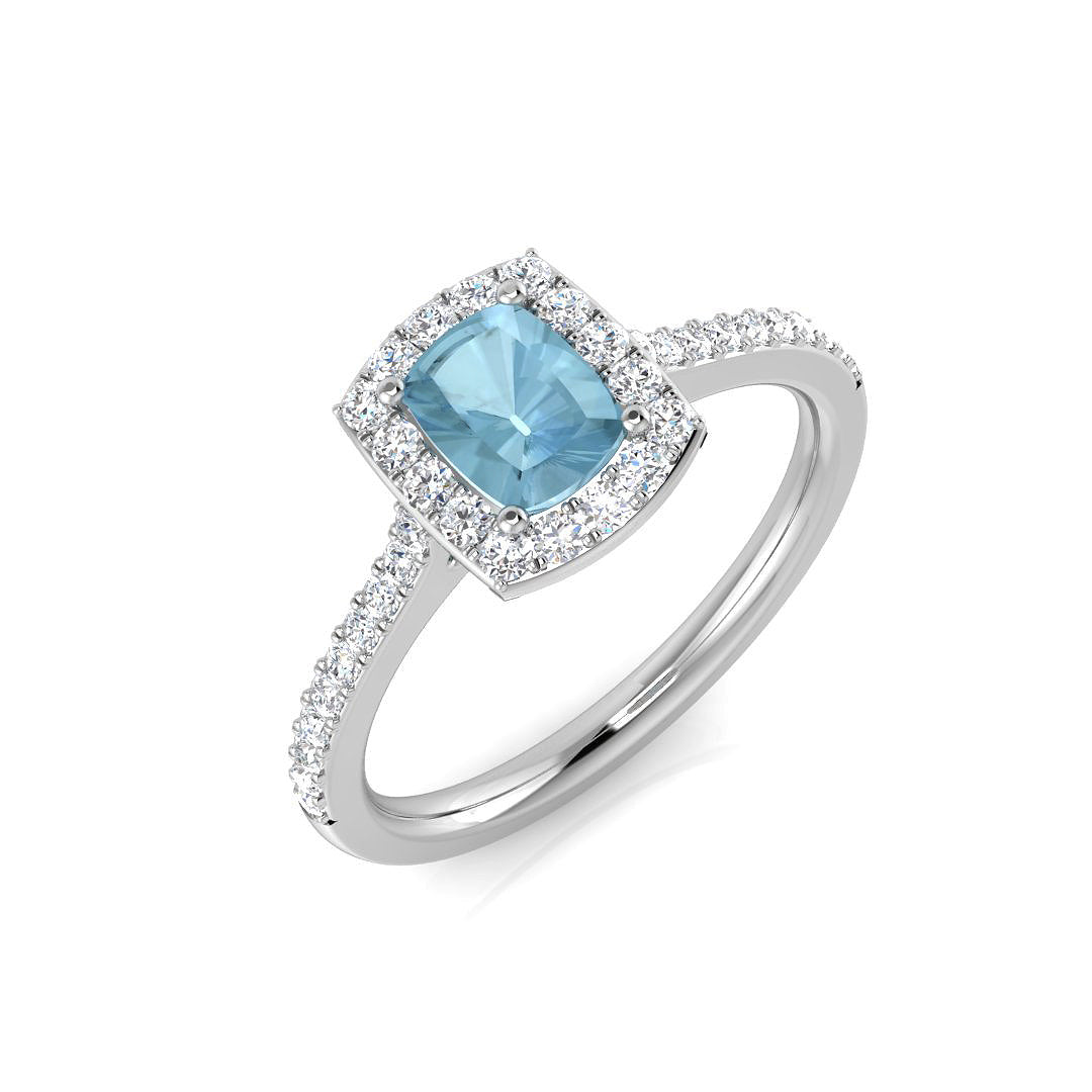 Cushion Gemstone Ring